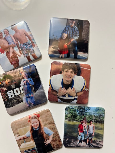 Set of 6 Custom Photo Magnets