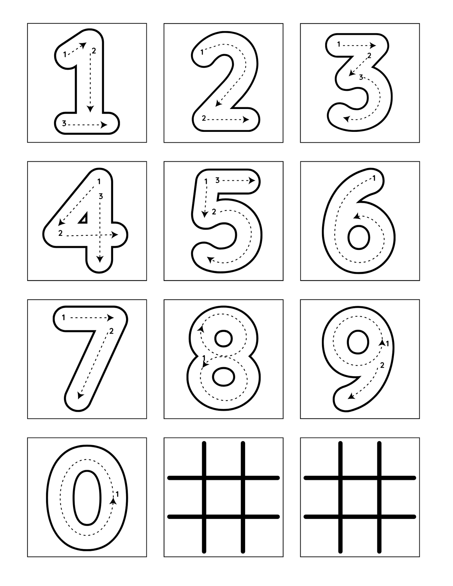 0 - 9 Traceable Number Kits